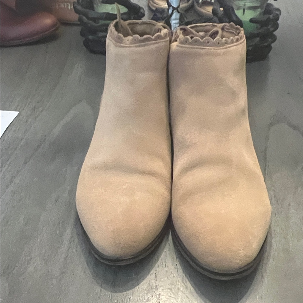 Jack Rogers Beige Ankle Booties